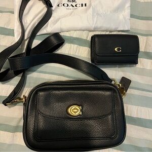 Coach Willow camera bag and mini trifold wallet